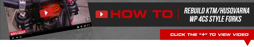 How To: Rebuild KTM/Husqvarna WP 4CS Style Forks - Click below to view video