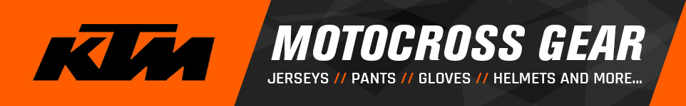 KTM Motocross Gear - Jerseys // Pants // Gloves // Helmets and more...