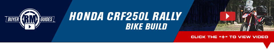 RM Buyer Guides - Honda CRF250L Rally Bike Build - Click below to view video