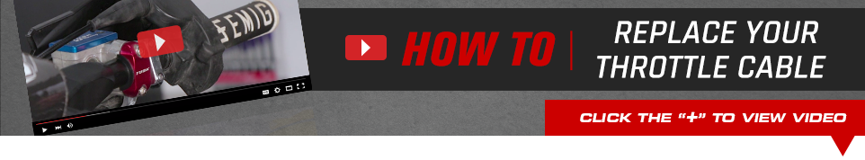 How to: Replace your throttle cable - Click below to view video