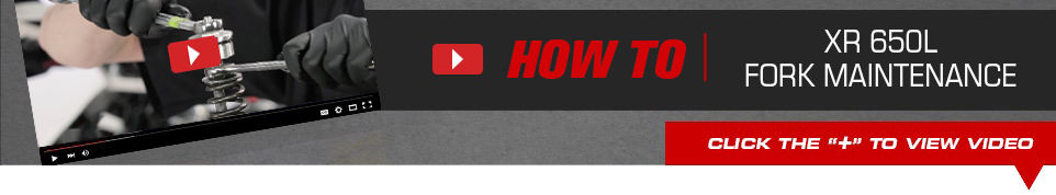 How to: Honda XR650L Fork Maintenance - Click below to view video